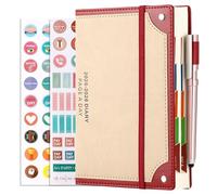 Mljtoyo Academic Diary 2025-2026 A5 Page a Day,Daily Planner 25/26 with Pen,Stickers,Colourful Monthly Tabs,. 2025-2026 Diary runs Jul'25 - Jun 26. Mid Year Diary Organiser perfect for Busy Schedules