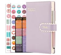 MLjtoyo Diary 2025-2026 A5 Day per Page, Productivity Daily Planner From July 2025 to June 2026, Agenda Organizer Monthly Planner with Monthly Tabs,Stickers,Pen,Back Pocket,PURPLE