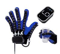 MLKHESY Rehabilitation Robot Gloves, Hand Recovery Equipment with Strength Adjustment, Memory Function Rehab Physical Exercise, for Stroke Arthritis, Left Hand
