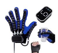 MLKHESY Rehabilitation Robot Gloves, Hand Recovery Equipment with Strength Adjustment, Memory Function Rehab Physical Exercise, for Stroke Arthritis, Left Hand