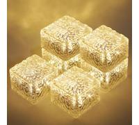 MLKNK Solar Brick Lights-Outdoor Solar Lights for Yard-Solar Brick Landscape Path Light 6 Pack LED Light Brick Garden Decor for Pathway Patio Walkway Backyard Decoration, DS-XBZ-1-1-1