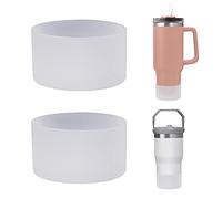 MLKSI Silicone Boot Silicone Water Bottle Bottom Sleeve for 30 oz 40 oz Tumbler | 2Pcs, for Stanley, Cup, Accessories, Protector, for Stanley, Simple Modern Tumbler