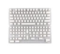 Mllepjdh 137PCS Keycaps CherryProfile PBT White Keycaps For Mechanical Keyboard Minimalistic Blank Keycaps Keyboard Replacement Parts