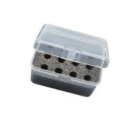 Mllepjdh 1Pc PP Battery Holder Organiser Box 12 Compartments Clear Container Case for 2A Size Cells Dustproof Battery Case
