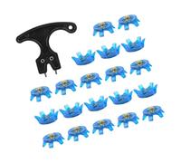 [Mllepjdh] 21 Pack Replacement Golf Spike Pins Protables Spike Pressure Reducing High Grip Cleat for Soft Ground Wet Conditions, blue, L~XL A