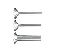 Mllepjdh 3pcs Practical Sausage Filling Tubes Set Accessory Stainless Steel Meat Stuffer Funnel for Home and Kitchens