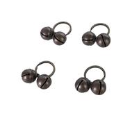 [Mllepjdh] 4 Pcs Vintage Brass Cat Bell Small Collar Bell Puppy Collar Accessories, 2.1CM3CM, Brass