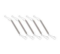 Mllepjdh 5PCS Replacement Springs with 2 Clips Stainless Steel 3.1'' Spring Fastening Water Drinking Bottle for Rabbit Hamster Water Bottle Spring Clip for Cage