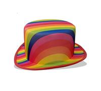 Mllepjdh Antique Magician Hat Men Women Rainbow Music Festival Costume Props Jazz Cap Adjustable Hat for Holiday Celebration