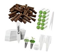 Mllepjdh Aquaponics Starter Set with Seedling Cubes and Net Cups Hydroponic Planter Grow Baskets for Home Gardening Balcony Gardening Accessories