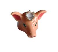 [Mllepjdh] Artistic animal shaped ring drip glaze texture stackable jewelry playful dog and elephant design allows you to layer the drip glaze ring