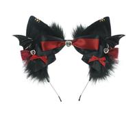 [Mllepjdh] Cat Ear Hair Band Tail Adjustable Belt Long Animal Wolf Anime Cosplay Accessories Halloween Lovely Plush Ears Hairband for Halloween Christmas Party