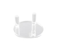 Mllepjdh Clear Acrylic Easel Stand for Geodes and Fossils Display Large Crystal Holder Multipurpose Collectible Storage