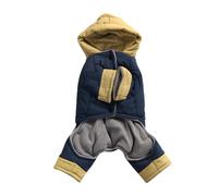 Mllepjdh Cold Weather Pet Warm Coat Winter Padded Clothes Small Breed Pet 4 Foot Coat Cotton Jacket For Outdoor Activities