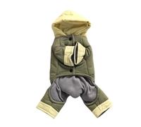 Mllepjdh Cold Weather Pet Warm Coat Winter Padded Clothes Small Breed Pet 4 Foot Coat Cotton Jacket For Outdoor Activities