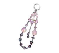 Mllepjdh Crystal Beaded Phone Lanyard for Women Elegant Pendant Anti-Lost Jewelry Creative Phone Chain, A, One Size