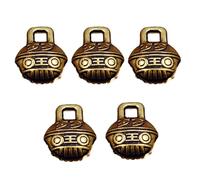 [Mllepjdh] Customizable Copper Fun Prosperity Bell Charm Set Handmade Vintage Jewelry Findings Necklace Accessories Elegant Vintage Jewelry, フリーサイズ