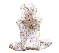 Mllepjdh Dog Raincoats Pet Hooded Rainsuit RainJackets Cartoon Print Dog Clothing Windproof RainyWear Pet Rain Jackets Dog Supply Dog