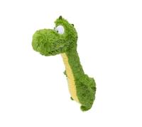 Mllepjdh Dog Toy Without Stuffing for Dogs, Green Plush Chew Toy with Squeaky Head and Long Body for Toss Games, Tug, and Training Interactive Play Rope Body