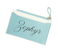 Mllepjdh Elegant Cardholder with Reinforced Zippered Pocket for Credit Cards Coin Multi Functional PU Leather Coin Purse Women's Zippered Card Holder