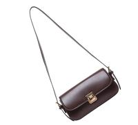[Mllepjdh] Elegant Underarm Bag PU Leather Shoulder Bag Elegant Solid Color Casual Handbag Shoulder Bag for Daily Use and Special Occasions, coffee