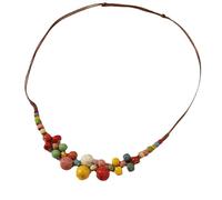 [Mllepjdh] Exquisite Beaded Necklace Handmade Chain Jewelry Neck Jewelry Colorful Beads Jewelry Gems for Women and Girls