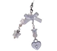 Mllepjdh Fashion Bowknot Butterfly Pendant Phone Straps Lanyard Pocket Keychain Strap Backpack Charm Car Decoration Chain Bag Pendant Charm Decoration