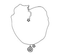 [Mllepjdh] Fashion Vortex Star Pendant Necklace Simple Y2K Choker Neck Chain Sweet Cool Clavicle Chain Necklace Summer Jewelry