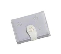 Mllepjdh Fashion Wallet Small Compact Women Short PU Leather Trifold Wallets Credit Card Holder Simple Clutches Purse Women Short Wallet