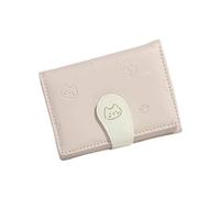 Mllepjdh Fashion Wallet Small Compact Women Short PU Leather Trifold Wallets Credit Card Holder Simple Clutches Purse Women Short Wallet