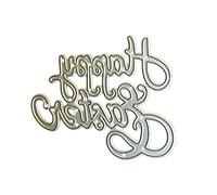 Mllepjdh Happy Easter Metal Cutting Dies Embossing Dies Stamps for Card Making, Photo Album, Decorative Craft
