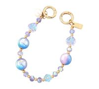 Mllepjdh Heart Shaped Colorful Beaded Phone Lanyard Chain Car Keychains Camera Backpack Pendant Anti Lost Rope Beaded Phone Wrist Strap