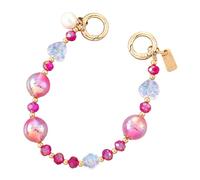 Mllepjdh Heart Shaped Colorful Beaded Phone Lanyard Chain Car Keychains Camera Backpack Pendant Anti Lost Rope Beaded Phone Wrist Strap