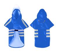 Mllepjdh High Visibility Reflective Dog Raincoat Waterproof Breathable PU Raincoat Safety for Outdoor Activities Rainy Day Walking