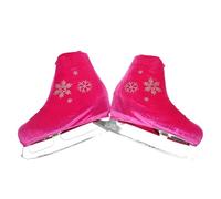 Mllepjdh Ice Skate Boot Cover Washable Skate Shoes Protector Figure Skate Shoes Outdoor Snow Roller Easy to Use Figure Shoes, rose red, L~XL A