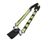 Mllepjdh Industrial Heavy Duty Firefighters Gear Bag with Reflective Strips Harness and Multiple Pocket Design for on Site Reflective Radio Harness Pack