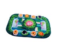 Mllepjdh Interactive Dog Puzzle Snuffle Mat Slow Feeding Soccer Field Design for mental stimulation and boring relief