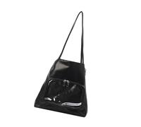 [Mllepjdh] Itabag Shoulder Bag Backpack Transparent Pocket Messenger Women Tote Bag Handbag Shoulder Bag for Women, Black