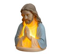 Mllepjdh Jesuses Prayer Night Lights Blessing Jesuses Statue Nightlight Decorative Table Lamp Catholic Home Decoration Decorative Table Lamp for Living Room Bedroom