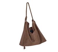 [Mllepjdh] Leopard print crossbody bag, large main compartment, tear resistant fabric, perfect for commuters, travelers, busy moms, large capacity work bag, Braun