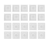 Mllepjdh Mechanical Keyboard 20pcs PBT Dye-sub Keycap for Creative XDA Profile 1U Height Gaming Keycap No Engraving 1u Keycaps Blank, Transparent