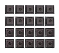 Mllepjdh Mechanical Keyboard 20pcs PBT Dye-sub Keycap for Creative XDA Profile 1U Height Gaming Keycap No Engraving 1u Keycaps Blank, Transparent black