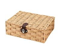 Mllepjdh Minimalists Handwoven Storage Solution Open Lid Design for Decluttering Any Room in Styles Household Organization Box