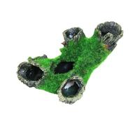 Mllepjdh Moss Tree Stump Terrariums Decoration Fishtanks Landscape Fishtanks Decorative Statue Table Ornament Aquariums Resin Ornament