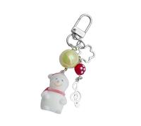 [Mllepjdh] Multipurpose Snowman Pendant Keychain Charm Decoration, Increase Holiday Atmosphere and Creativity Costume Winter Theme Accessories, フリーサイズ
