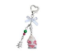 [Mllepjdh] Multipurpose Snowman Pendant Keychain Charm Decoration, Increase Holiday Atmosphere and Creativity Costume Winter Theme Accessories, フリーサイズ