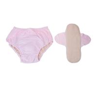 [Mllepjdh] Overnight Protection Cotton Adult Diapers Highly Absorbent Washable Underwear Incontinence Briefs Insert Pads High Absorbent Briefs, c, L