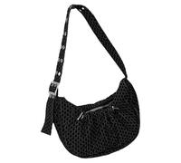 [Mllepjdh] Pirate Ruched Drawstring Shoulder Handbag Eyelets for Fashion Women Arm Bag and Below Arm Bag