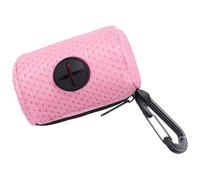 Mllepjdh Practical Dog Poop Bag Dispenser, Mesh Fabric, 1 Count, Pet Waste, Pink
