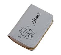 Mllepjdh PU Leather Card Case Expandable Multi Compartment Organiser with Quick Access Feature for Credit Cards Solid Color Card Organizer